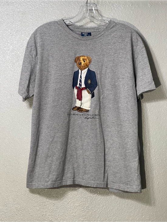 Ralph Lauren Other - Ralph Lauren Vintage Grey Polo Bear Graphic Tee with Navy Blazer Print - Size M